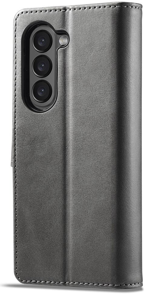 LC.IMEEKE Samsung Galaxy Z Fold 5 Hoesje Portemonnee Book Case Grijs afbeelding 5