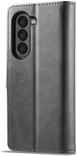 LC.IMEEKE Samsung Galaxy Z Fold 5 Hoesje Portemonnee Book Case Grijs afbeelding 5