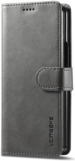 LC.IMEEKE Samsung Galaxy Z Fold 5 Hoesje Portemonnee Book Case Grijs afbeelding 6