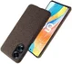 Oppo A98 Hoesje met Stoffen Afwerking Back Cover Bruin afbeelding 5