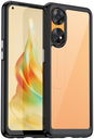Oppo Reno8 T Hoesje Acryl Back Cover Zwart