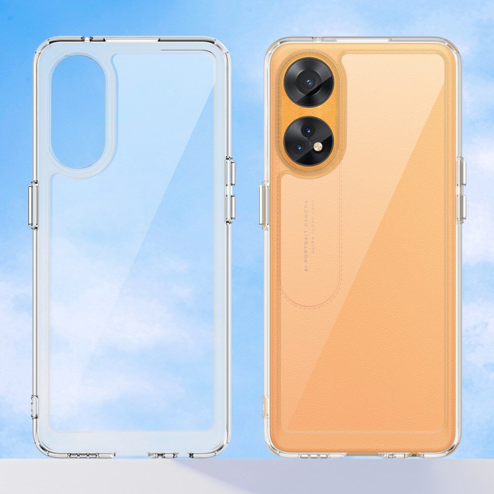 Oppo Reno8 T Hoesje Acryl Back Cover Transparant afbeelding 2