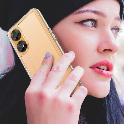 Oppo Reno8 T Hoesje Acryl Back Cover Transparant afbeelding 7