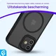 Apple iPhone 11 Hoesje met MagSafe Back Cover Matte Zwart afbeelding 2