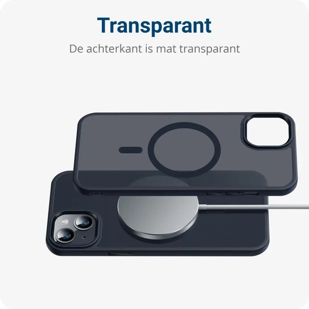 Apple iPhone 11 Hoesje met MagSafe Back Cover Matte Zwart afbeelding 11