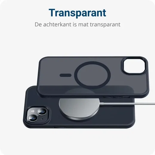 Apple iPhone 11 Hoesje met MagSafe Back Cover Matte Zwart afbeelding 11