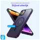 Apple iPhone 11 Hoesje met MagSafe Back Cover Matte Paars afbeelding 4