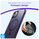 Apple iPhone 11 Hoesje met MagSafe Back Cover Matte Paars afbeelding 7