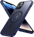 Apple iPhone 11 Hoesje met MagSafe Back Cover Matte Blauw