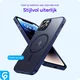 Apple iPhone 11 Hoesje met MagSafe Back Cover Matte Blauw afbeelding 8