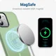 Apple iPhone 11 Hoesje met MagSafe Back Cover Matte Groen afbeelding 4