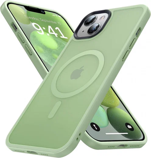 Apple iPhone 11 Hoesje met MagSafe Back Cover Matte Groen afbeelding 1