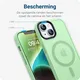 Apple iPhone 12 / 12 Pro Hoesje met MagSafe Matte Back Cover Groen afbeelding 7
