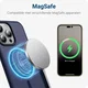 Apple iPhone 13 Pro Hoesje met MagSafe Back Cover Matte Blauw afbeelding 4
