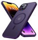 Apple iPhone 14 Hoesje met MagSafe Back Cover Matte Paars