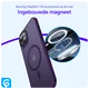 Apple iPhone 14 Hoesje met MagSafe Back Cover Matte Paars afbeelding 4