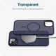 Apple iPhone 14 Hoesje met MagSafe Back Cover Matte Donkerblauw afbeelding 10