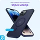 Apple iPhone 14 Hoesje met MagSafe Back Cover Matte Donkerblauw afbeelding 7