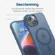 Apple iPhone 14 Hoesje met MagSafe Back Cover Matte Blauw afbeelding 7