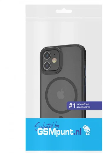 Apple iPhone 14 Hoesje met MagSafe Back Cover Matte Blauw afbeelding 9