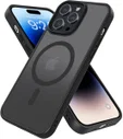 Apple iPhone 14 Pro Hoesje met MagSafe Back Cover Matte Zwart