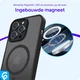 Apple iPhone 14 Pro Hoesje met MagSafe Back Cover Matte Zwart afbeelding 8