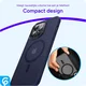 Apple iPhone 14 Pro Hoesje met MagSafe Back Cover Matte Donkerblauw afbeelding 10