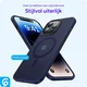Apple iPhone 14 Pro Hoesje met MagSafe Back Cover Matte Donkerblauw afbeelding 4