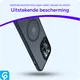 Apple iPhone 14 Pro Max Hoesje met MagSafe Back Cover Matte Zwart afbeelding 4