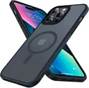 Apple iPhone 14 Pro Max Hoesje met MagSafe Back Cover Matte Zwart