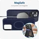 Apple iPhone 14 Pro Max Hoesje met MagSafe Back Cover Matte Donkerblauw afbeelding 9