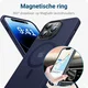 Apple iPhone 14 Pro Max Hoesje met MagSafe Back Cover Matte Donkerblauw afbeelding 4