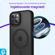 Apple iPhone 15 Hoesje met MagSafe Back Cover Matte Zwart afbeelding 10