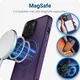 Apple iPhone 15 Hoesje met MagSafe Back Cover Matte Paars afbeelding 5