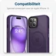 Apple iPhone 15 Hoesje met MagSafe Back Cover Matte Paars afbeelding 8