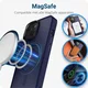 Apple iPhone 15 Hoesje met MagSafe Back Cover Matte Donkerblauw afbeelding 4