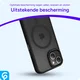 Apple iPhone 15 Plus Hoesje met MagSafe Back Cover Matte Zwart afbeelding 2