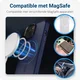 Apple iPhone 15 Plus Hoesje met MagSafe Back Cover Matte Donkerblauw afbeelding 2
