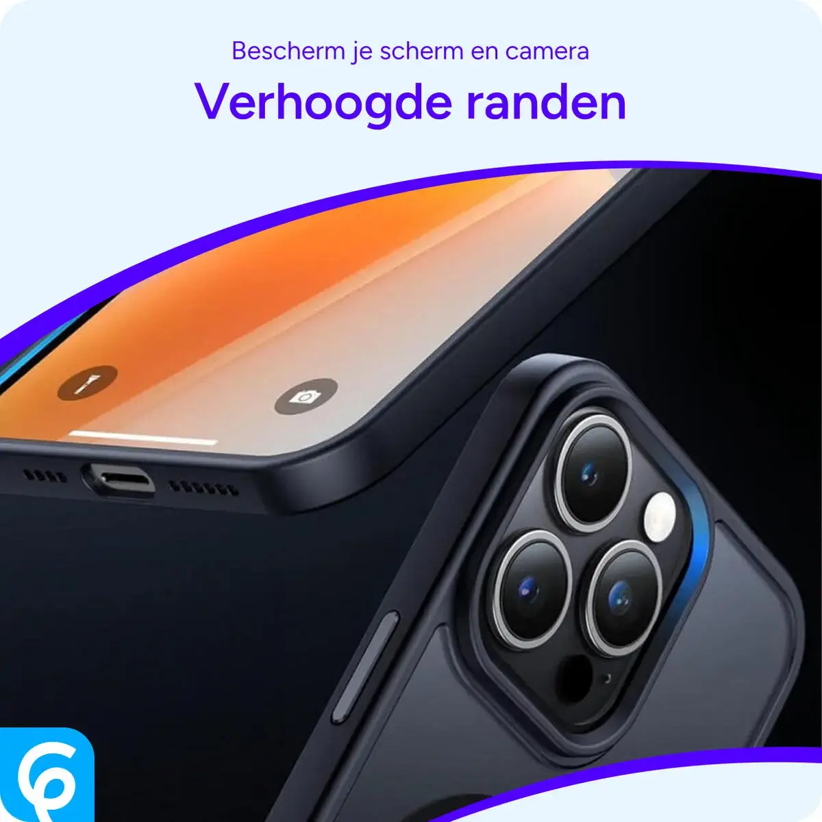 Apple iPhone 15 Pro Hoesje met MagSafe Back Cover Matte Zwart afbeelding 7