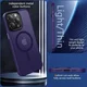 Apple iPhone 15 Pro Hoesje met MagSafe Back Cover Matte Paars afbeelding 13