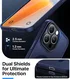 Apple iPhone 15 Pro Hoesje met MagSafe Back Cover Matte Donkerblauw afbeelding 11