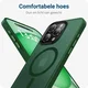 Apple iPhone 15 Pro Hoesje met MagSafe Back Cover Matte Donkergroen afbeelding 7