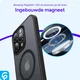iPhone 15 Pro Max Hoesje met MagSafe Back Cover Matte Zwart afbeelding 7
