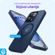 Apple iPhone 15 Pro Max Hoesje met MagSafe Back Cover Matte Donkerblauw afbeelding 10