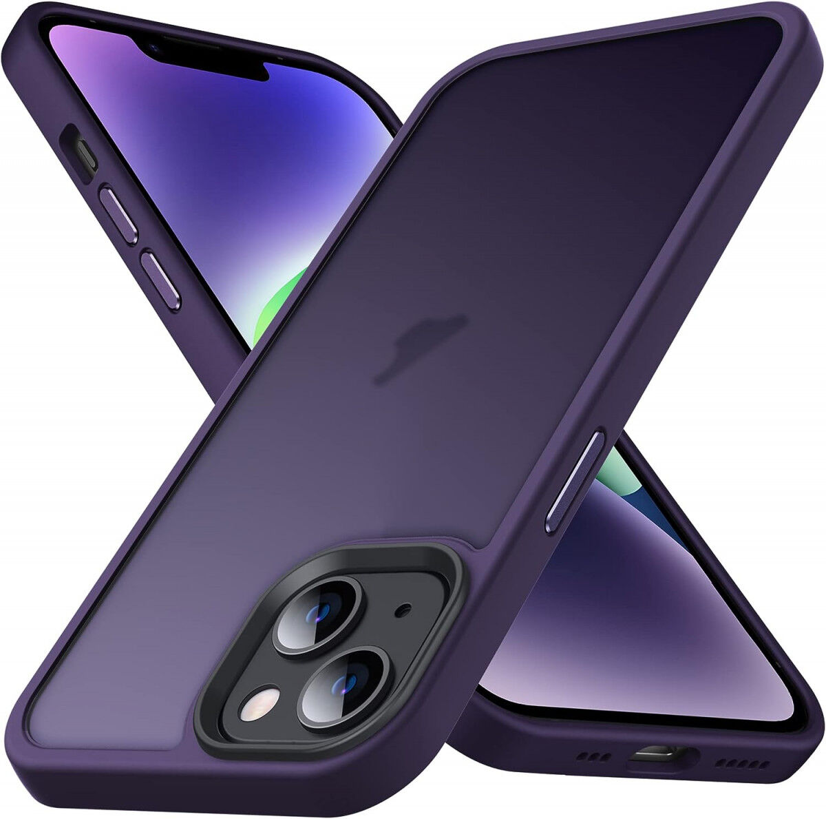 Apple iPhone 14 Pro Max Hoesje Back Cover Matte Paars afbeelding 1