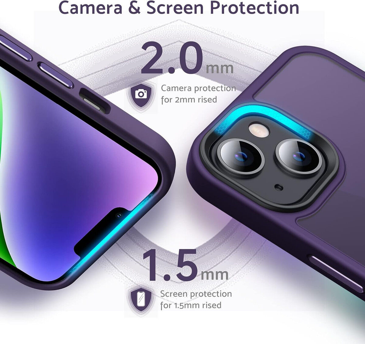 Apple iPhone 14 Pro Max Hoesje Back Cover Matte Paars afbeelding 4