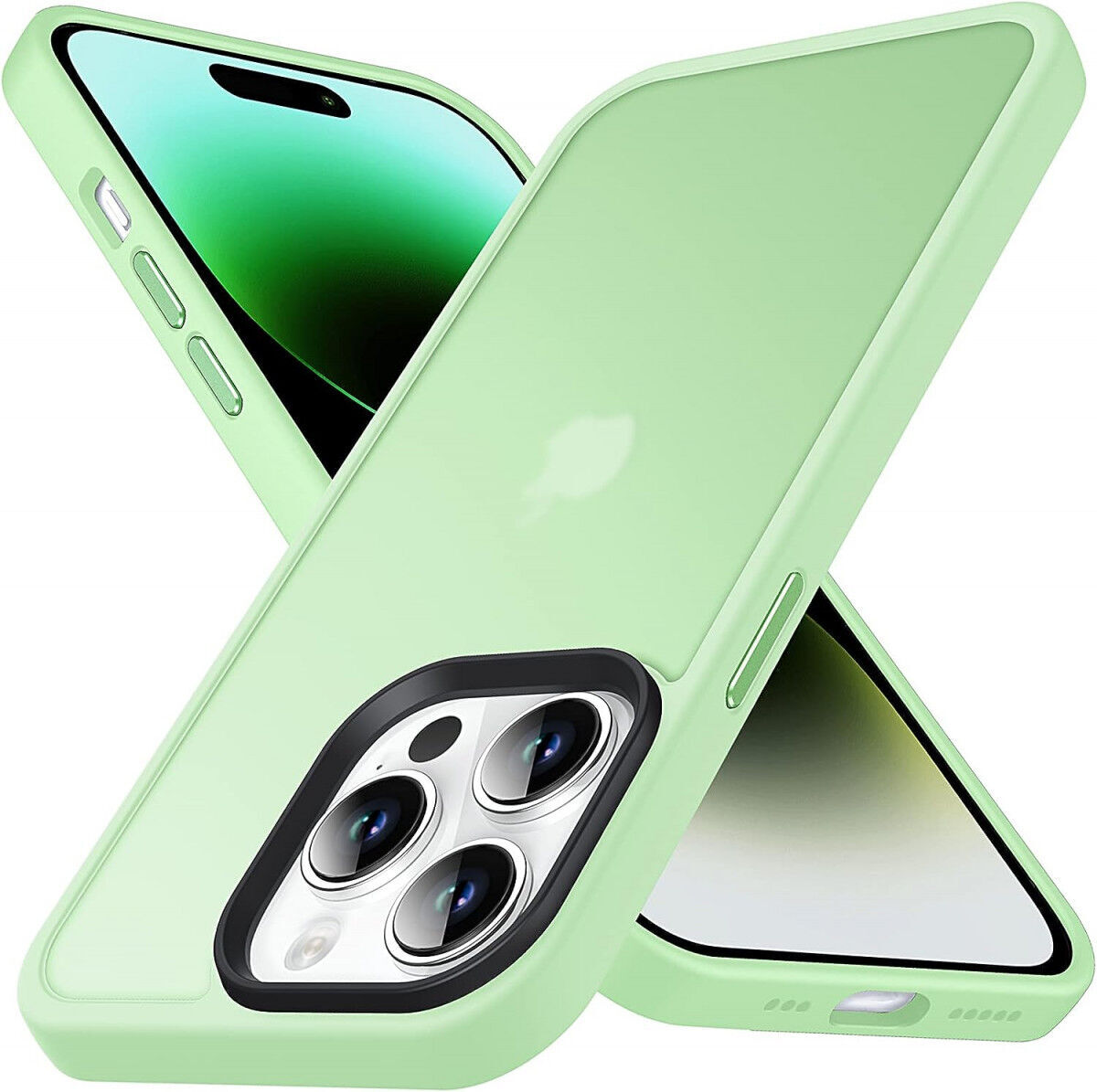 Apple iPhone 14 Pro Max Hoesje Back Cover Matte Groen afbeelding 1