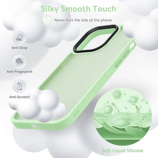 Apple iPhone 14 Pro Max Hoesje Back Cover Matte Groen afbeelding 3