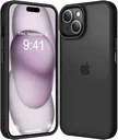 Apple iPhone 15 Hoesje Back Cover Matte Zwart