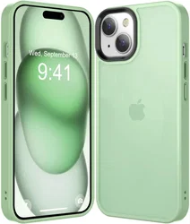 Apple iPhone 15 Hoesje Back Cover Matte Groen afbeelding